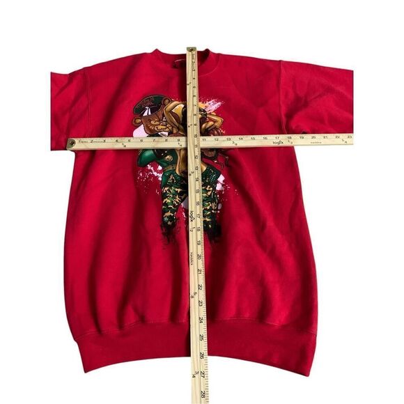 Vintage 90's Black Pyramid Sweater Not Hoodie nature's Army Chris Brown Clothing - Picture 9 of 9